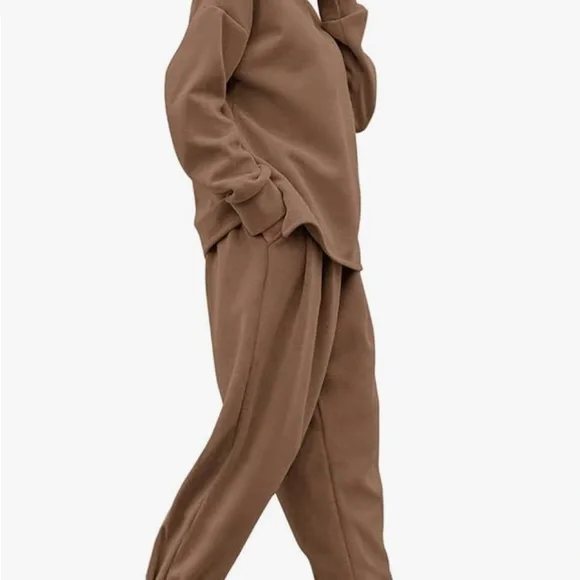 Women's Dark Khaki Micro Suede Pant Set. GUC - Picture 5 of 5